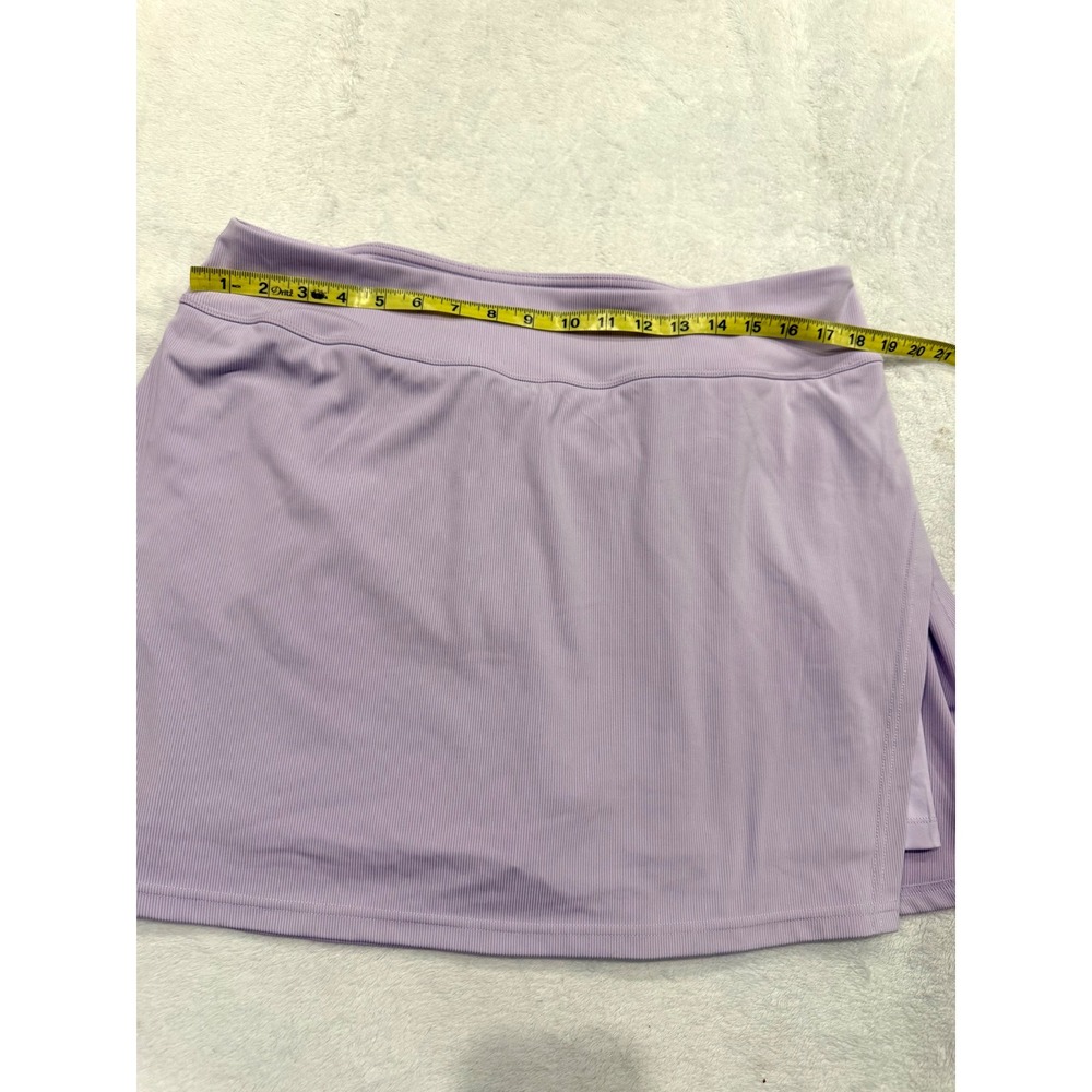 Traj3ctory Women Lavender Purple Ribbed‎ Active Skort XXL New P4-25 Eco Friendly
